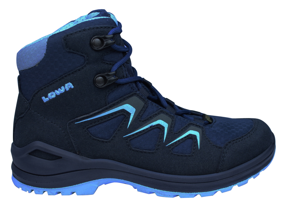 Лова инокс. Lowa Innox Pro GTX Mid TF. Ботинки Lowa синие. Lowa треккинговые ботинки синие. Lowa синий Gor Rex.